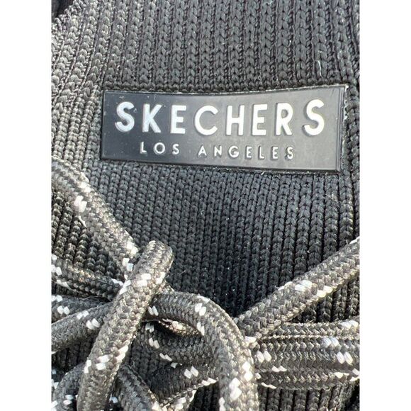 Skechers Los Angeles Women Black Stretch Fit Sneakers Size 8.5 - Picture 5 of 11